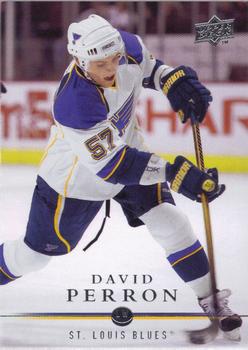 #34 David Perron - St. Louis Blues - 2008-09 Upper Deck Hockey