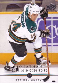 #38 Jonathan Cheechoo - San Jose Sharks - 2008-09 Upper Deck Hockey