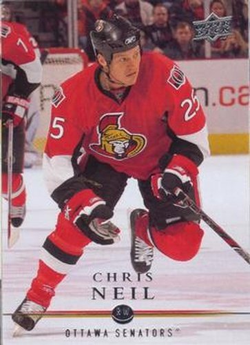 #68 Chris Neil - Ottawa Senators - 2008-09 Upper Deck Hockey