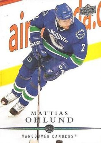 #7 Mattias Ohlund - Vancouver Canucks - 2008-09 Upper Deck Hockey