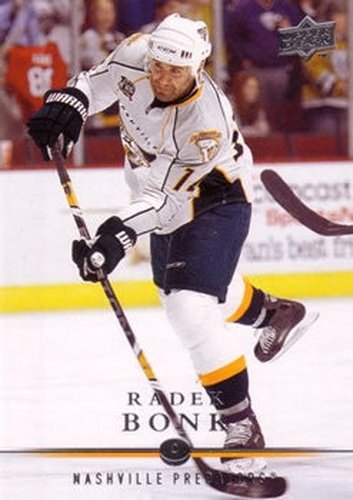 #87 Radek Bonk - Nashville Predators - 2008-09 Upper Deck Hockey