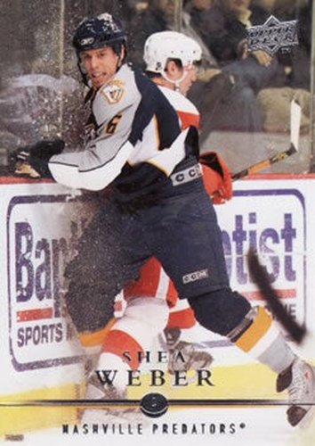 #89 Shea Weber - Nashville Predators - 2008-09 Upper Deck Hockey