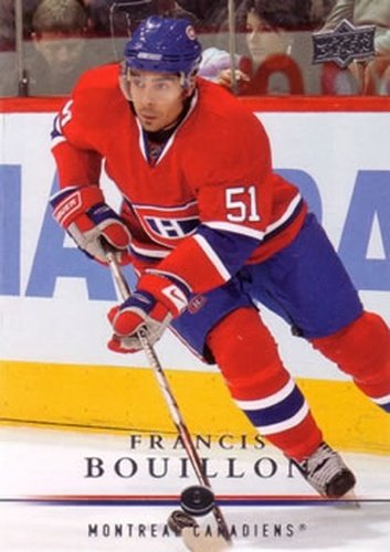 #92 Francis Bouillon - Montreal Canadiens - 2008-09 Upper Deck Hockey