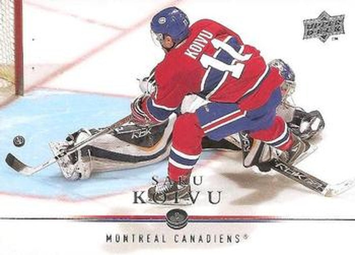 #93 Saku Koivu - Montreal Canadiens - 2008-09 Upper Deck Hockey