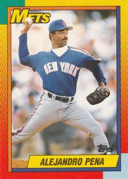 #89T Alejandro Pena - New York Mets - 1990 Topps Traded Baseball