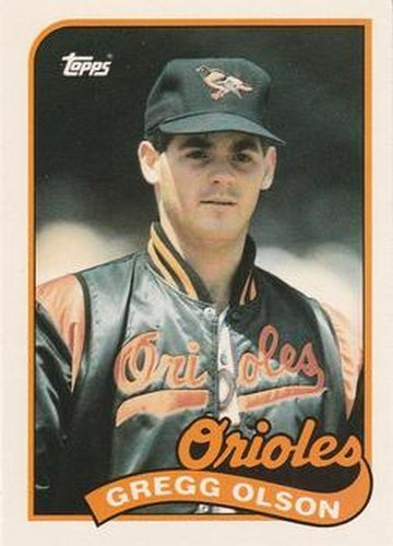 #89T Gregg Olson - Baltimore Orioles - 1989 Topps Traded Baseball