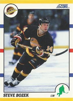 #89T Steve Bozek - Vancouver Canucks - 1990-91 Score Rookie and Traded Hockey