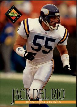 #89 Jack Del Rio - Minnesota Vikings - 1994 Pro Line Live Football