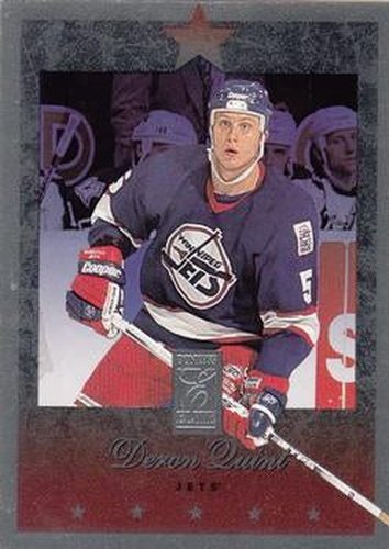 #89 Deron Quint - Winnipeg Jets - 1995-96 Donruss Elite Hockey