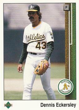 #289 Dennis Eckersley - Oakland Athletics - 1989 Upper Deck Baseball