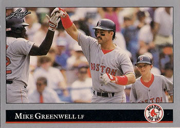 #89 Mike Greenwell - Boston Red Sox - 1992 Leaf Baseball
