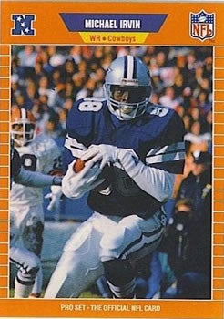 #89 Michael Irvin - Dallas Cowboys - 1989 Pro Set Football