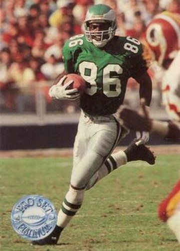 #89 Fred Barnett - Philadelphia Eagles - 1991 Pro Set Platinum Football