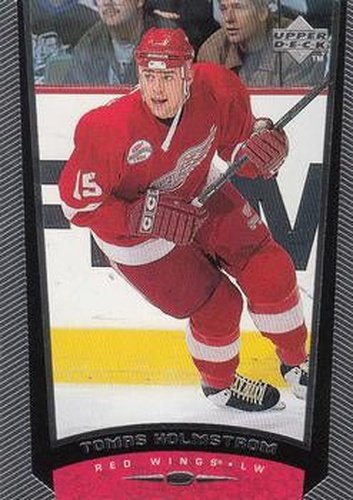 #89 Tomas Holmstrom - Detroit Red Wings - 1998-99 Upper Deck Hockey