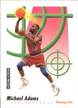 #589 Michael Adams - Washington Bullets - 1991-92 SkyBox Basketball