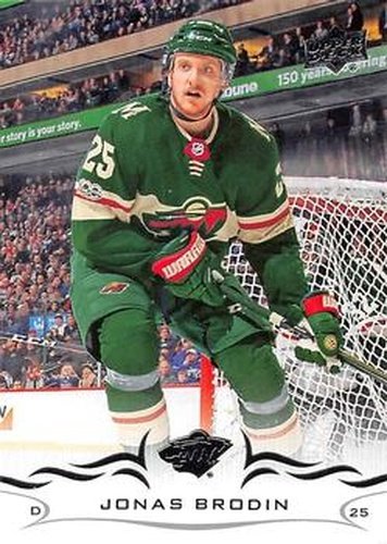 #89 Jonas Brodin - Minnesota Wild - 2018-19 Upper Deck Hockey