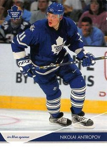 #89 Nik Antropov - Toronto Maple Leafs - 2003-04 In The Game Toronto Star Hockey