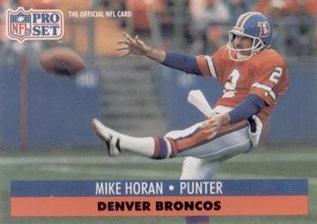 #489 Mike Horan - Denver Broncos - 1991 Pro Set Football