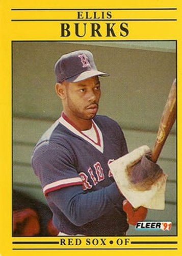 #89 Ellis Burks - Boston Red Sox - 1991 Fleer Baseball