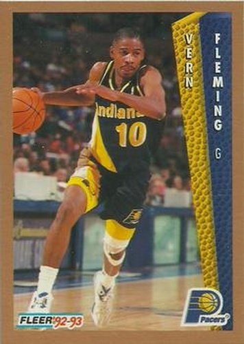 #89 Vern Fleming - Indiana Pacers - 1992-93 Fleer Basketball