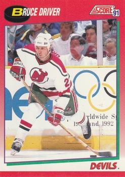 #89 Bruce Driver - New Jersey Devils - 1991-92 Score Canadian Hockey