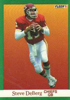 #89 Steve DeBerg - Kansas City Chiefs - 1991 Fleer Football