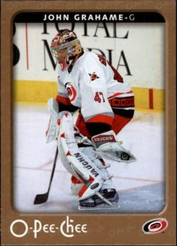 #89 John Grahame - Carolina Hurricanes - 2006-07 O-Pee-Chee Hockey