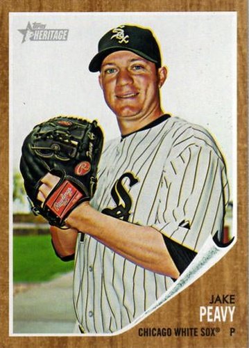 #89 Jake Peavy - Chicago White Sox - 2011 Topps Heritage Baseball