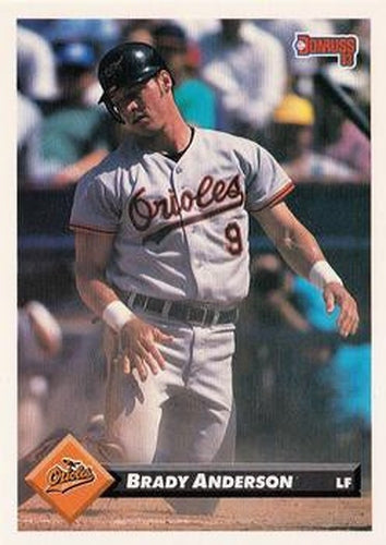 #89 Brady Anderson - Baltimore Orioles - 1993 Donruss Baseball