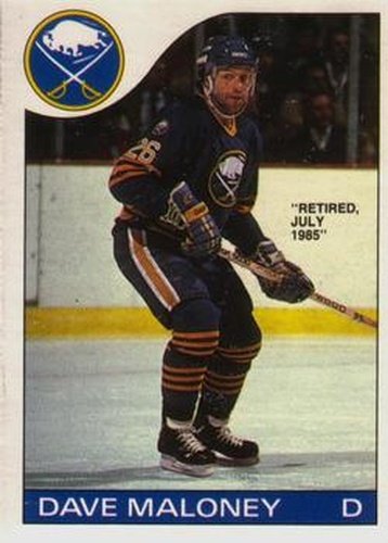 #89 Dave Maloney - Buffalo Sabres - 1985-86 O-Pee-Chee Hockey