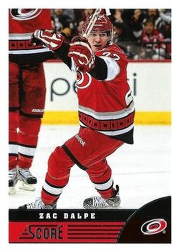 #89 Zac Dalpe - Carolina Hurricanes - 2013-14 Score Hockey