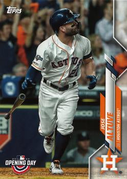 #89 Jose Altuve - Houston Astros - 2020 Topps Opening Day Baseball