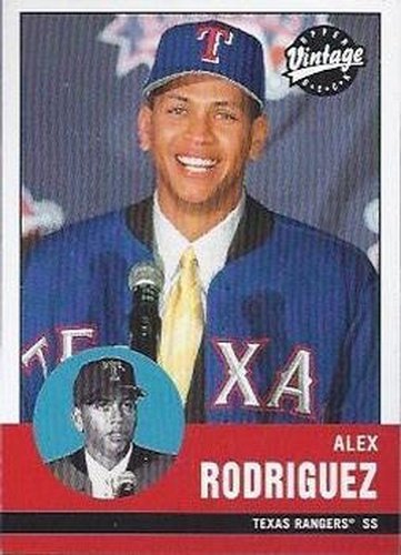 #89 Alex Rodriguez - Texas Rangers - 2001 Upper Deck Vintage Baseball