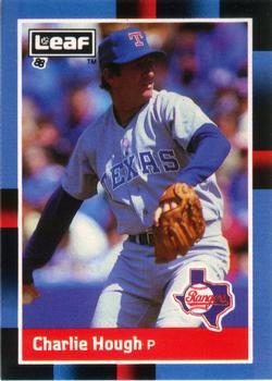 #89 Charlie Hough - Texas Rangers - 1988 Leaf Baseball
