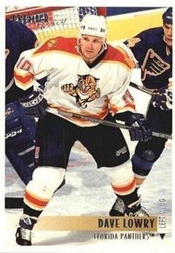 #89 Dave Lowry - Florida Panthers - 1994-95 Topps Premier Hockey