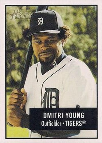 #89 Dmitri Young - Detroit Tigers - 2003 Bowman Heritage Baseball