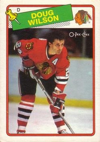 #89 Doug Wilson - Chicago Blackhawks - 1988-89 O-Pee-Chee Hockey