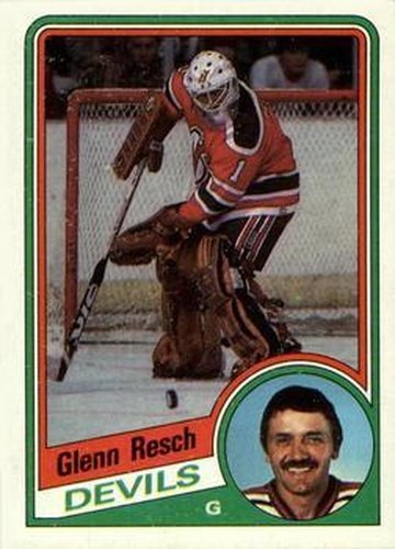 #89 Glenn Resch - New Jersey Devils - 1984-85 Topps Hockey