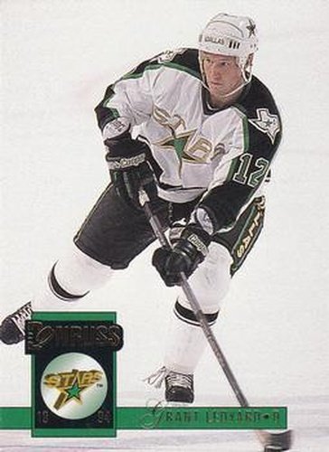 #89 Grant Ledyard - Dallas Stars - 1993-94 Donruss Hockey