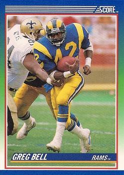 #89 Greg Bell - Los Angeles Rams - 1990 Score Football