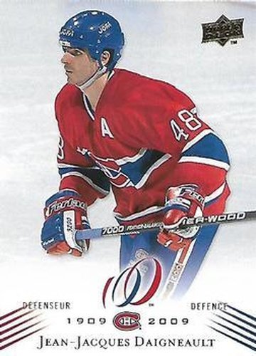 #89 J.J. Daigneault - Montreal Canadiens - 2008-09 Upper Deck Montreal Canadiens Centennial Hockey