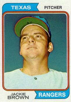#89 Jackie Brown - Texas Rangers - 1974 Topps Baseball