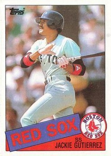 #89 Jackie Gutierrez - Boston Red Sox - 1985 Topps Baseball