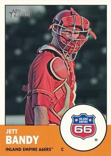 #89 Jett Bandy - Inland Empire 66ers - 2012 Topps Heritage Minor League Baseball