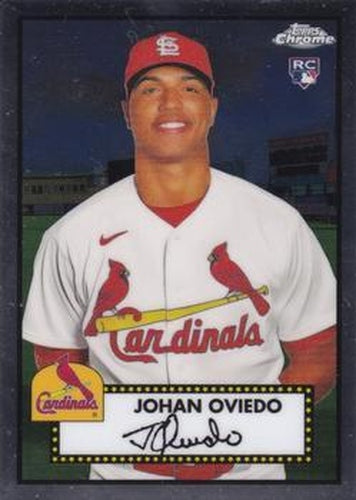 #89 Johan Oviedo - St. Louis Cardinals - 2021 Topps Chrome Platinum Anniversary Baseball