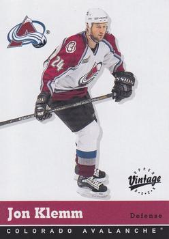 #89 Jon Klemm - Colorado Avalanche - 2000-01 Upper Deck Vintage Hockey