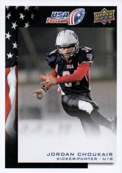#89 Jordan Choukair - USA - 2014 Upper Deck USA Football