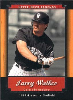 #89 Larry Walker - Colorado Rockies - 2001 Upper Deck Legends Baseball