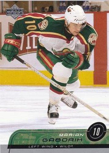 #89 Marian Gaborik - Minnesota Wild - 2002-03 Upper Deck Hockey