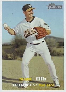 #89 Mark Ellis - Oakland Athletics - 2006 Topps Heritage Baseball